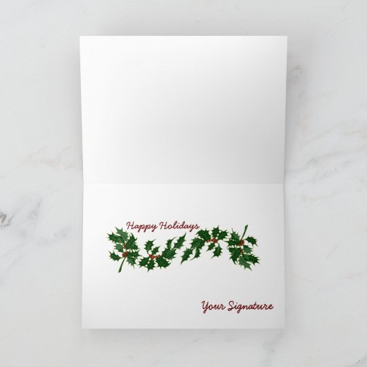 氷の挨拶状を得ること シーズンカード (内部)