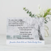 氷の枝の冬のワンダーランド結婚ズ 招待状 (スタンド正面)