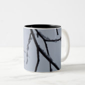 氷の枝冬の自然写真 ツートーンマグカップ (正面右)