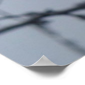 氷の枝冬の自然写真 ポスター (角)