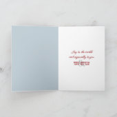 氷の池のクリスマスディアー シーズンカード (内部)