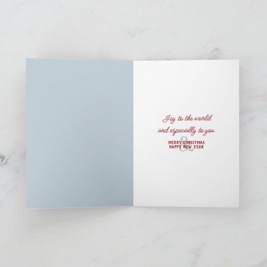 氷の池のクリスマスディアー シーズンカード (内部)