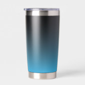 氷の洞窟の景色、または雪の山の星空 保温保冷タンブラー (右面)