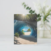 氷の洞窟は最も美しユニークい一つ ポストカード (スタンド正面)