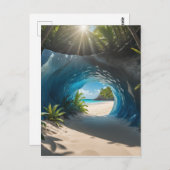 氷の洞窟は最も美しユニークい一つ ポストカード (正面/裏面)