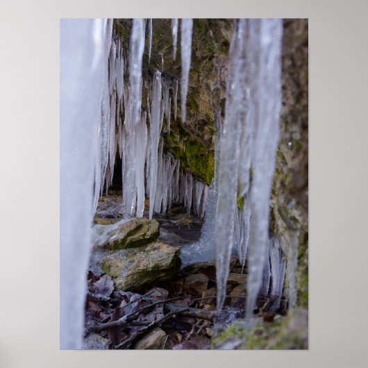 氷の洞窟トンネル ポスター (正面)