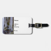 氷の洞窟トンネル ラゲッジタグ (正面横)