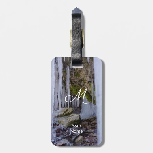 氷の洞窟 ラゲッジタグ (裏面縦)