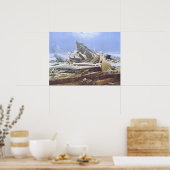 氷の海（フリードリッヒ1824） ポスター (キッチン)