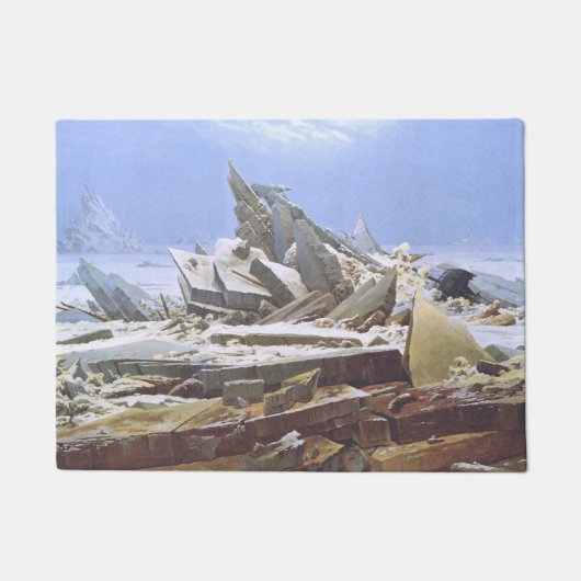 氷の海（Caspar David Friedrich著） ドアマット (正面)