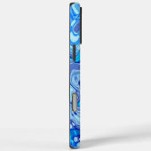 氷の深いシーブルーカラフル抽象芸術大理石液体 Case-Mate iPhoneケース (裏面 / 右)