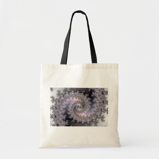 氷の渦巻き – フラクタル トートバッグ (正面)