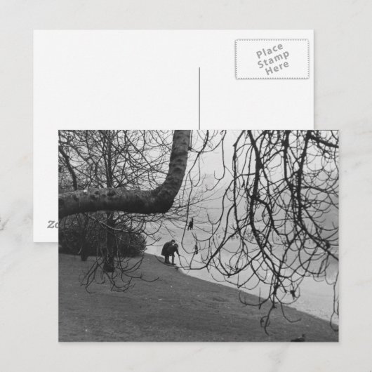 氷の湖 ポストカード (正面/裏面)