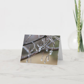 氷の溶解、ハートは暖まります カード