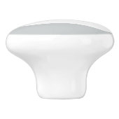 氷の灰色及び白くストライプのなカスタム セラミックノブ (側面)
