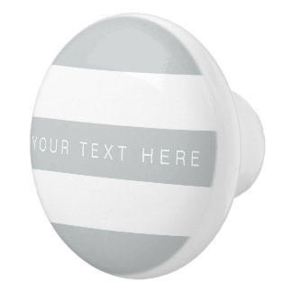 氷の灰色及び白くストライプのなカスタム セラミックノブ