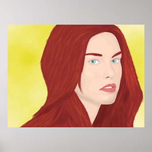 氷の王女 – 赤い髪、緑の目 ポスター (正面)