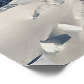 氷の登山は、タスマン氷河の下の山 ポスター (角)