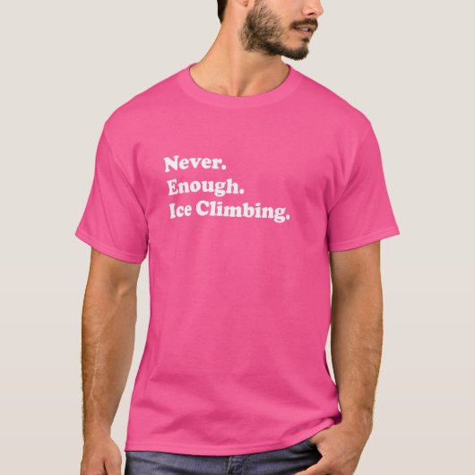 氷の登山氷おもしろい登山家 Tシャツ (正面)