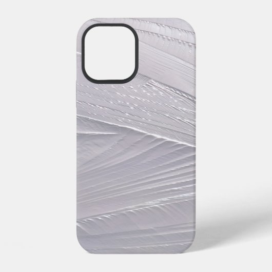 氷の白い雪の冬 iPhoneケース (裏面)