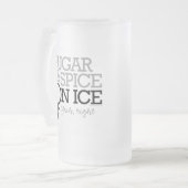 氷の砂糖そしてスパイス フロストグラスビールジョッキ (正面左)