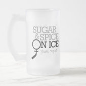 氷の砂糖そしてスパイス フロストグラスビールジョッキ (左)