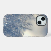 氷の破片の被写界深度写真 iPhone 15ケース (裏面横)