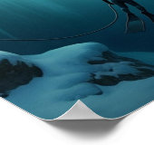 氷の穴に蹴り込む ポスター (角)