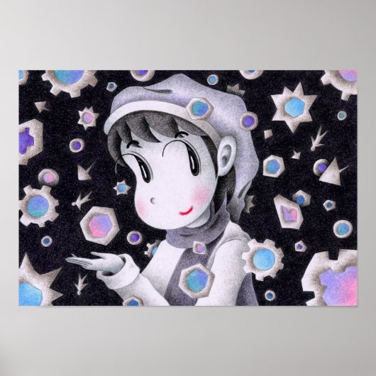 氷の結晶がまだ降り続いている。 ポスター (正面)