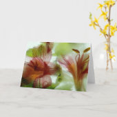 氷の花 カード (黄色い花)