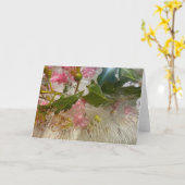 氷の花 カード (黄色い花)