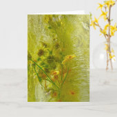 氷の花 カード (黄色い花)