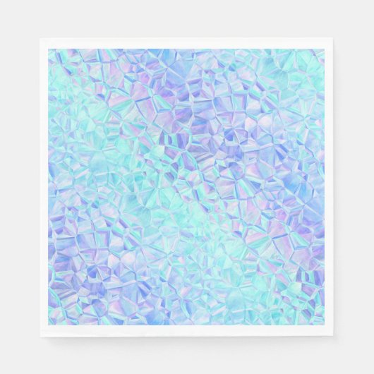 氷の虹彩色： スタンダードランチョンナプキン (正面)