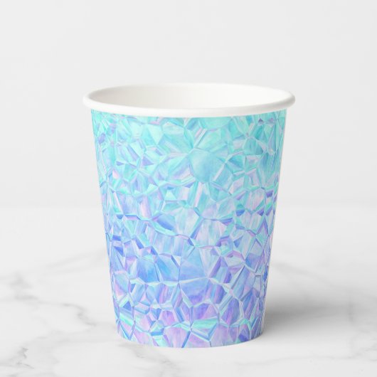 氷の虹彩色： 紙コップ (裏面)