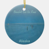 氷の道のクリスマスOrnamaent セラミックオーナメント (正面)