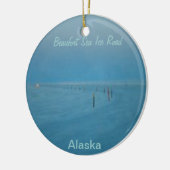 氷の道のクリスマスOrnamaent セラミックオーナメント (左)