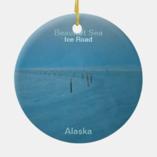 氷の道のクリスマスOrnamaent セラミックオーナメント