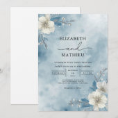 氷の開花フロスト結婚ーズ 招待状 (正面/裏面)