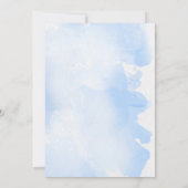 氷の雪のおとぎ結婚話の婚約 招待状 (裏面)