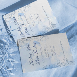 氷の雪のおとぎ結婚話の婚約 招待状