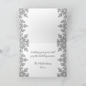 氷の雪の結晶のカスタム写真 シーズンカード (内部)