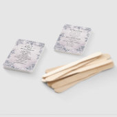 氷の雪片が降る真っ白な冬の不思議な世界でのウェディング ハンドファン (組立なし)