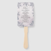 氷の雪片 白い冬の不思議な国 結婚式 ハンドファン (正面)