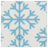 氷の青い雪片サンダー_コーブ  ファブリック (クローズアップ)