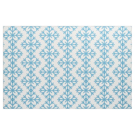 氷の青い雪片サンダー_コーブ  ファブリック (ファットクウォーター)