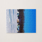 氷の魚釣りのコレクション ジグソーパズル (横)