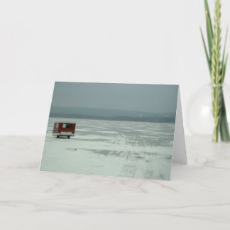 氷の魚釣りのトレーラーカード シーズンカード