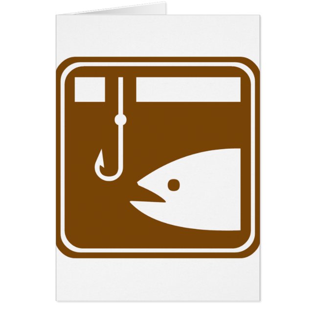 氷の魚釣りのハイウェーの印 (正面)