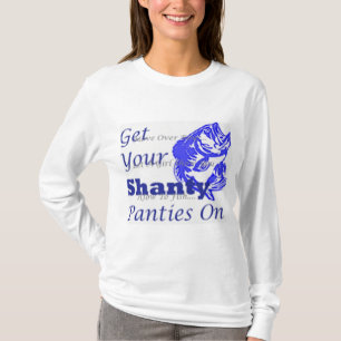 氷の魚釣りレディース長い袖 Tシャツ