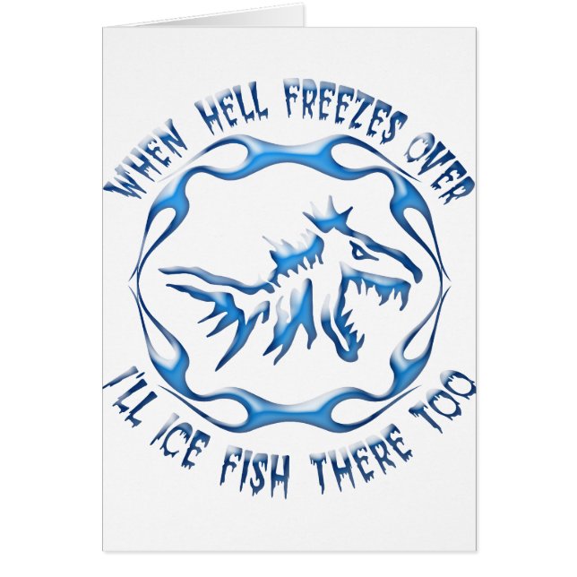 氷の魚釣り (正面)